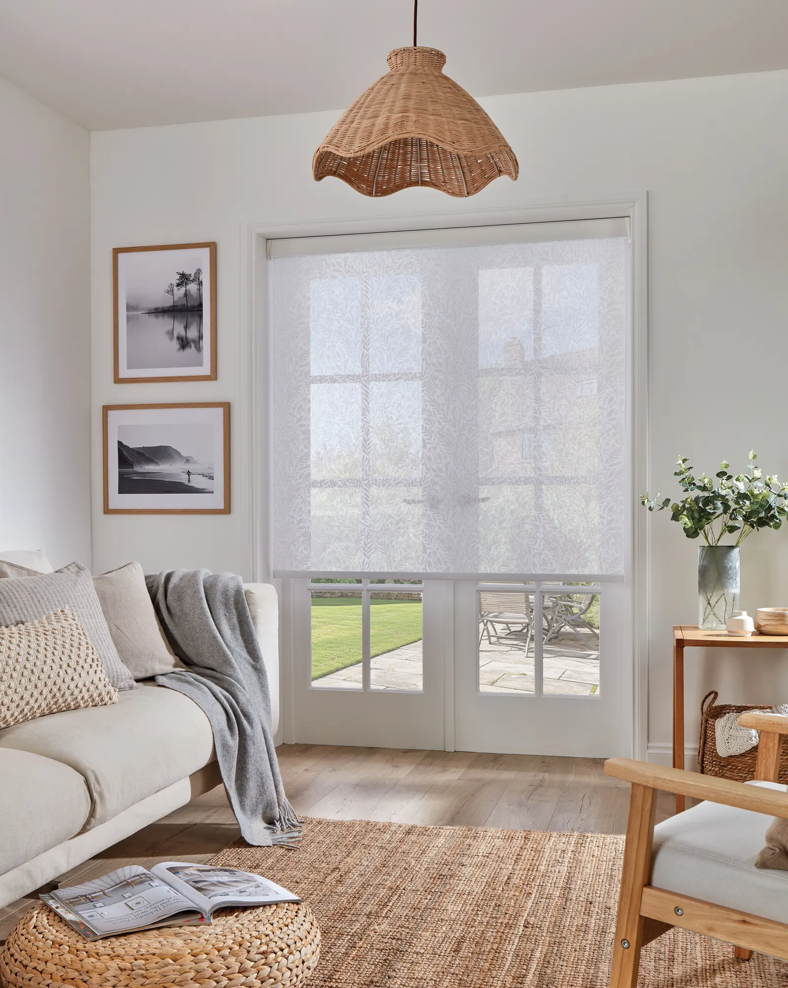 Motorised blind at a large window – Erdington Blinds